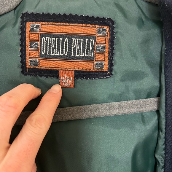Vintage Genuine Leather Colorblock coat 90’s leather coat Otello pelle coat: L - Picture 4 of 16